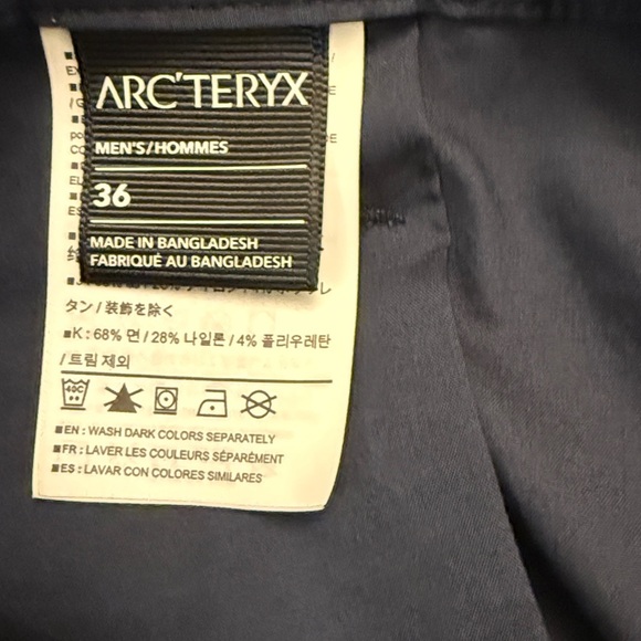 Arc'teryx Dark Blue starke pant lightweight jogger size 36 - Picture 8 of 11
